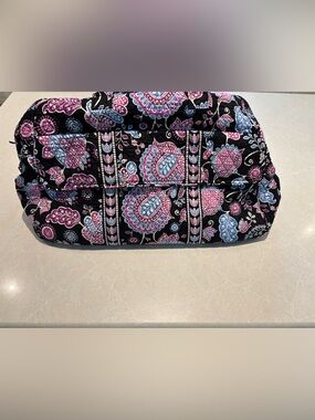 Vera Bradley Alpine Floral Grand Weekender Travel Bag Large Quilted Duffle 21"